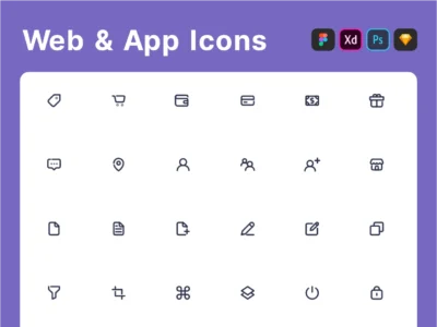 Modern Web Line Icon
